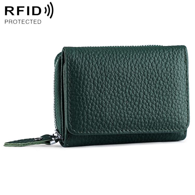 KB100 Tri-fold RFID Multifunctional Storage Bag(Dark Green)