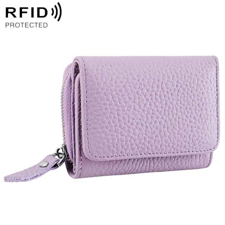 KB100 Tri-fold RFID Multifunctional Storage Bag(Lavender)