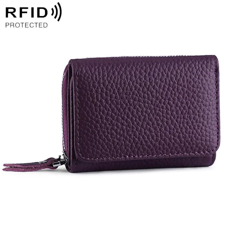 KB100 Tri-fold RFID Multifunctional Storage Bag(Purple)