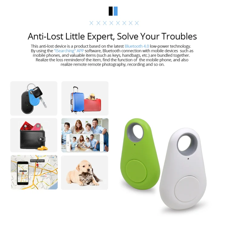 Keyfinder Wallet Dog Cat kids GPS locator anti lost keychain Smart Search Bluetooth Tracker Tag(Blue) - Image 6