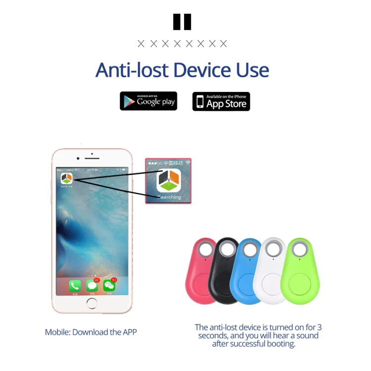 Keyfinder Wallet Dog Cat kids GPS locator anti lost keychain Smart Search Bluetooth Tracker Tag(White) - Image 3