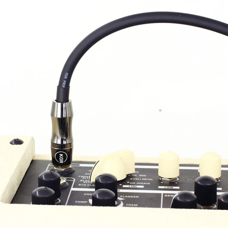 KGR Guitar Cable Keyboard Drum Audio Cable, Specification: 3m(Double Elbow Jack) - Image 5