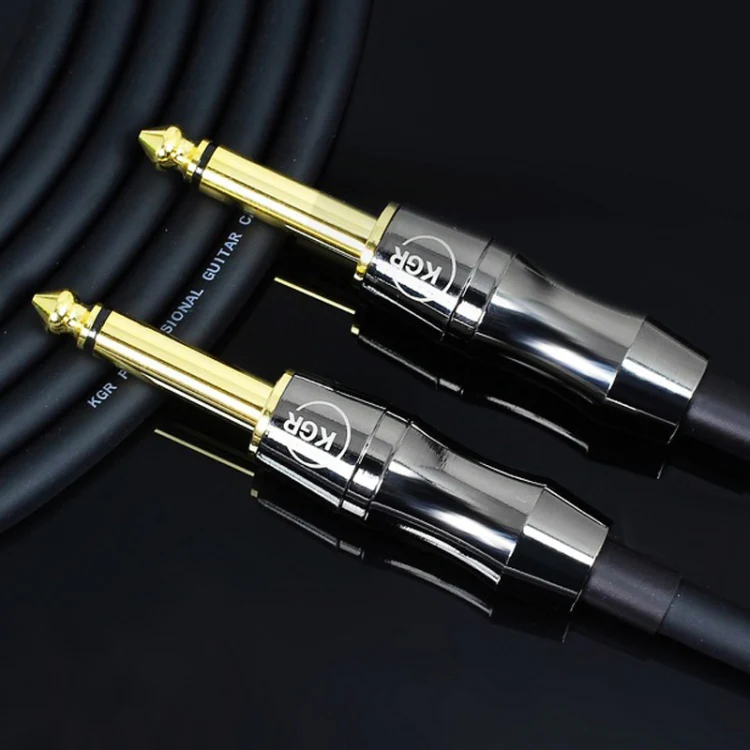 KGR Guitar Cable Keyboard Drum Audio Cable, Specification: 3m(Elbow Straight Jack) - Image 4