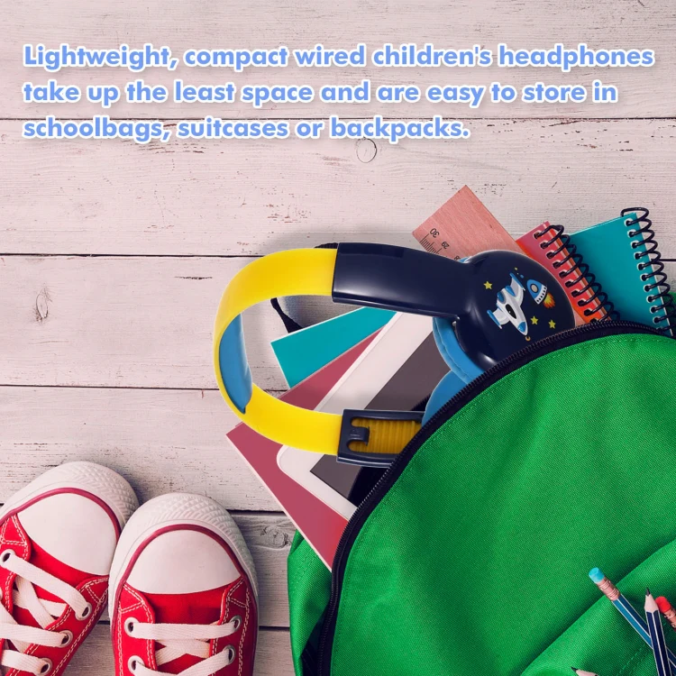 KID101 Portable Cute Children Learning Wired Headphone(Pink Green) - Image 6