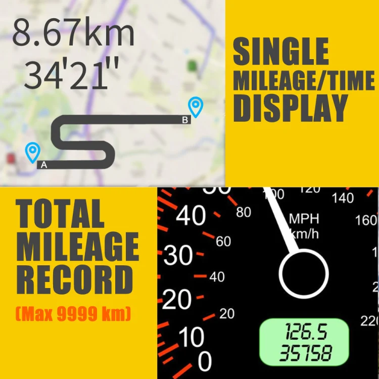 Kingneed C90 5.5inch HUD Car Head-up Display GPS Car Universal Mileage Speed Meter Speeding Alarm / GPS Satellite Speed Measurement(Black) - Image 5