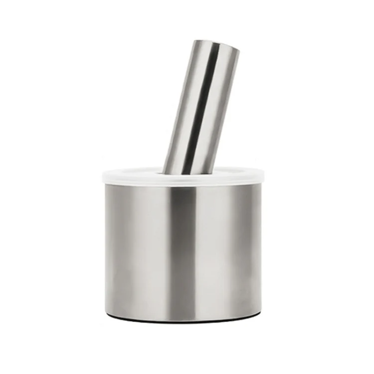 Kitchen 304 Stainless Steel Garlic Masher Spice Bean Nut Grinder, Specification: Straight Shape