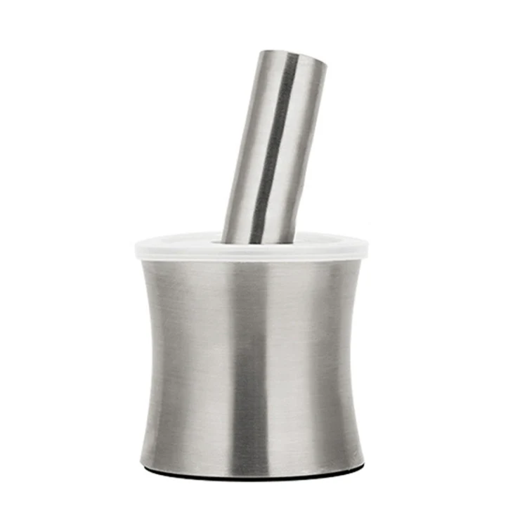 Kitchen 304 Stainless Steel Garlic Masher Spice Bean Nut Grinder, Specification: Waist Shape