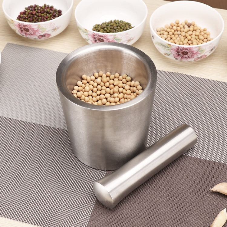 Kitchen 304 Stainless Steel Garlic Masher Spice Bean Nut Grinder, Specification: Waist Shape - Image 5
