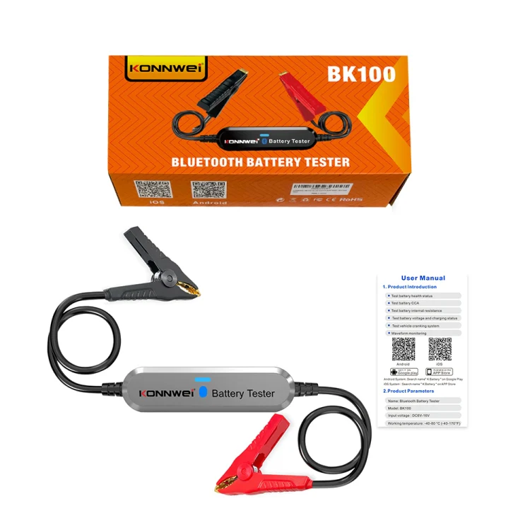 KONNWEI BK100 X431 BST360 Car Bluetooth Battery Tester(Silver) - Image 3