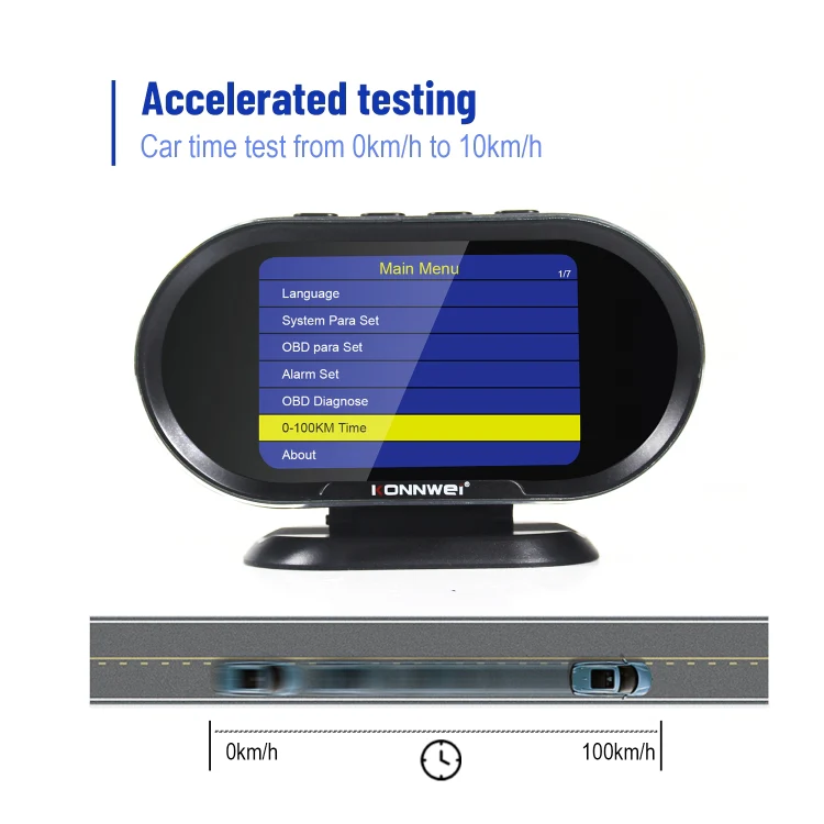 KONNWEI KW206 2 in 1 OBDII / EOBD12V Car Fault Scanner + 3.5 inch LCD Monitor - Image 11