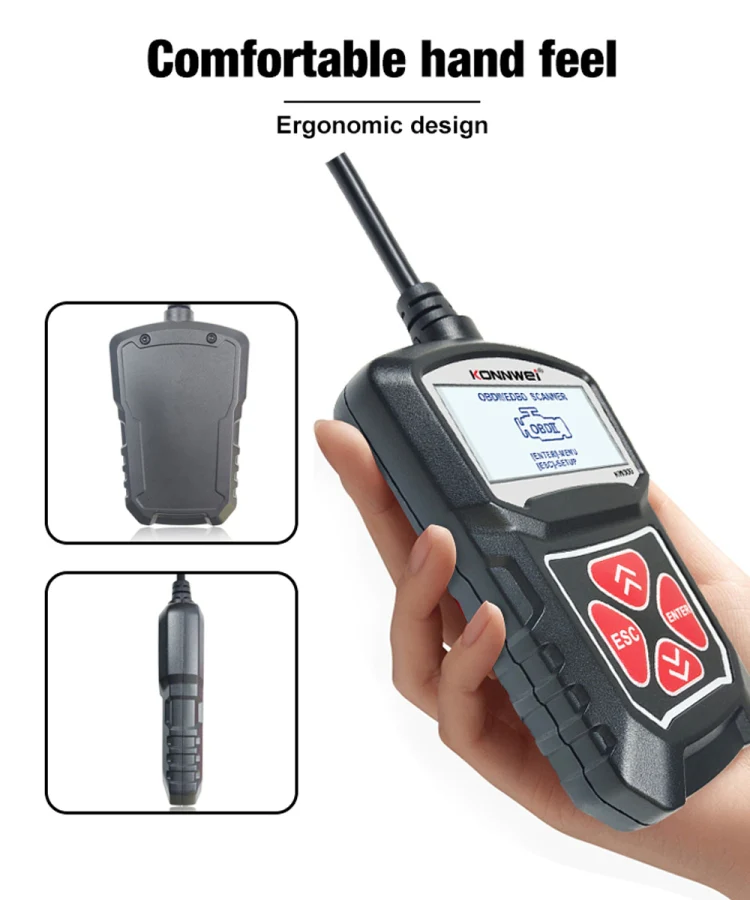 KONNWEI KW309 V309 V310 MS309 Code Reader OBD2 Scanner Diagnostic Tool(Black) - Image 15