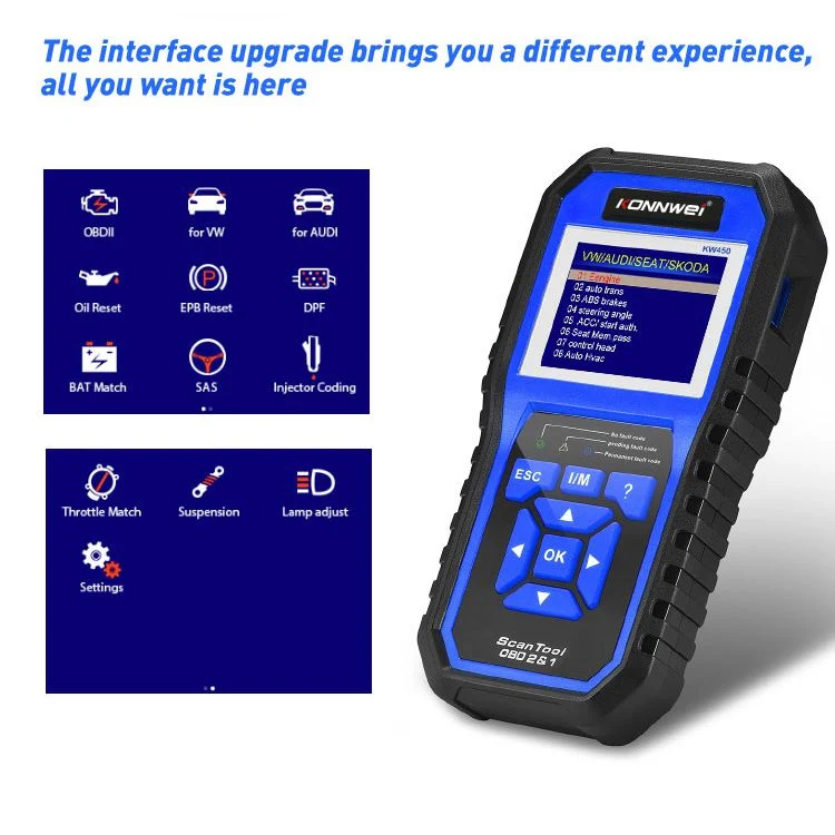KONNWEI KW450 Car 2.8 inch TFT Color Screen Battery Tester Support 2 Languages / System XP WIN7 WIN8 WIN10 - Image 15