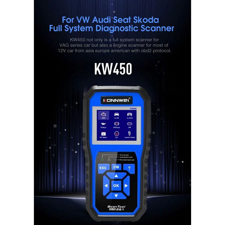 KONNWEI KW450 Car 2.8 inch TFT Color Screen Battery Tester Support 2 Languages / System XP WIN7 WIN8 WIN10 - Image 5