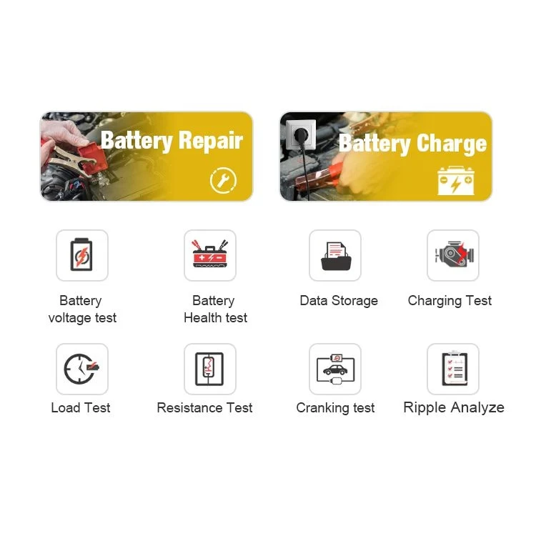 KONNWEI KW510 3 in 1 Car Battery Tester / Charger / Repairer, Support 8 Languages(US Plug) - Image 19