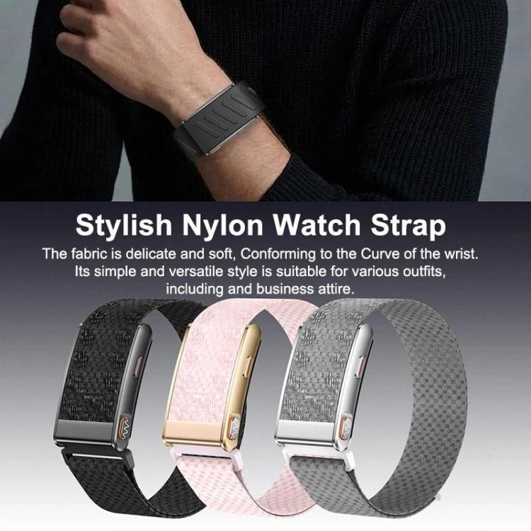 KR96 Pro Screenless Smart Bracelet Nylon Strap, Support Health Monitoring / Multiple Sports Modes(Pink) - Image 5