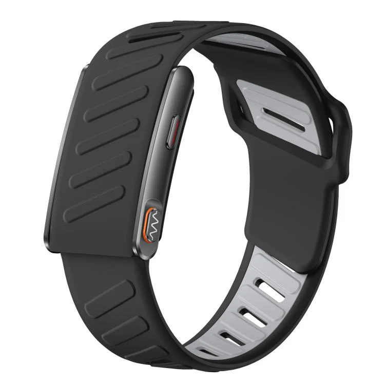 KR96 Pro Screenless Smart Bracelet Silicone Strap, Support Health Monitoring / Multiple Sports Modes(Black)