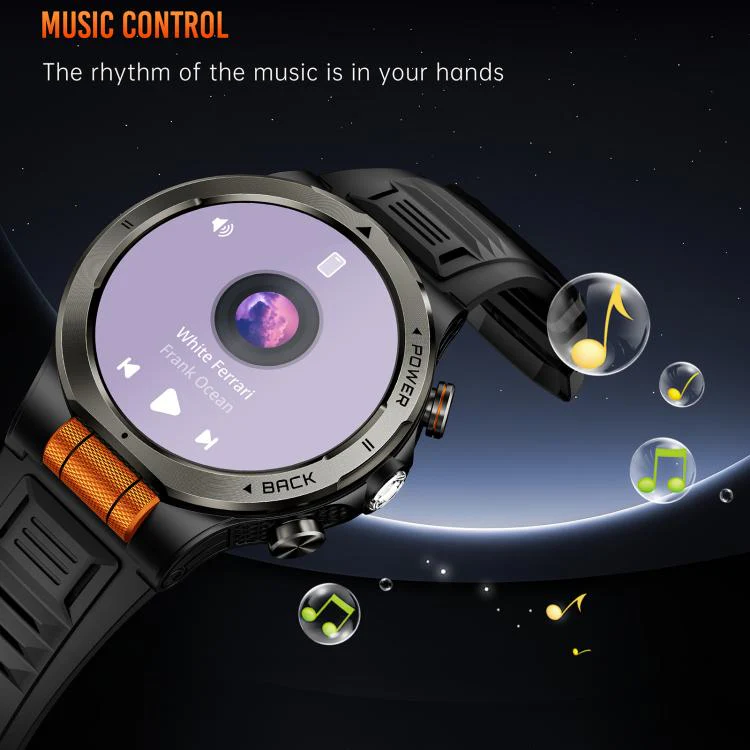 KT91 1.43 inch AMOLED Sports Smart Watch with Flashlight, Support Health Monitoring(Black) - Image 15