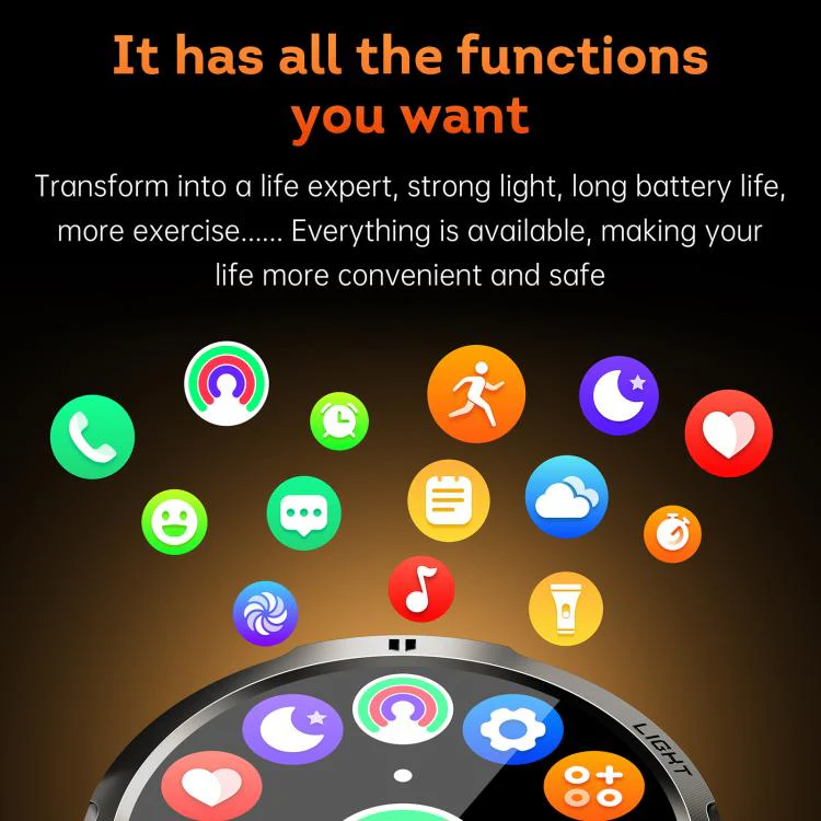 KT92 1.7-inch TFT Display 3ATM Smart Watch with Roller Control & 1000mAh Battery(Orange Roller) - Image 20