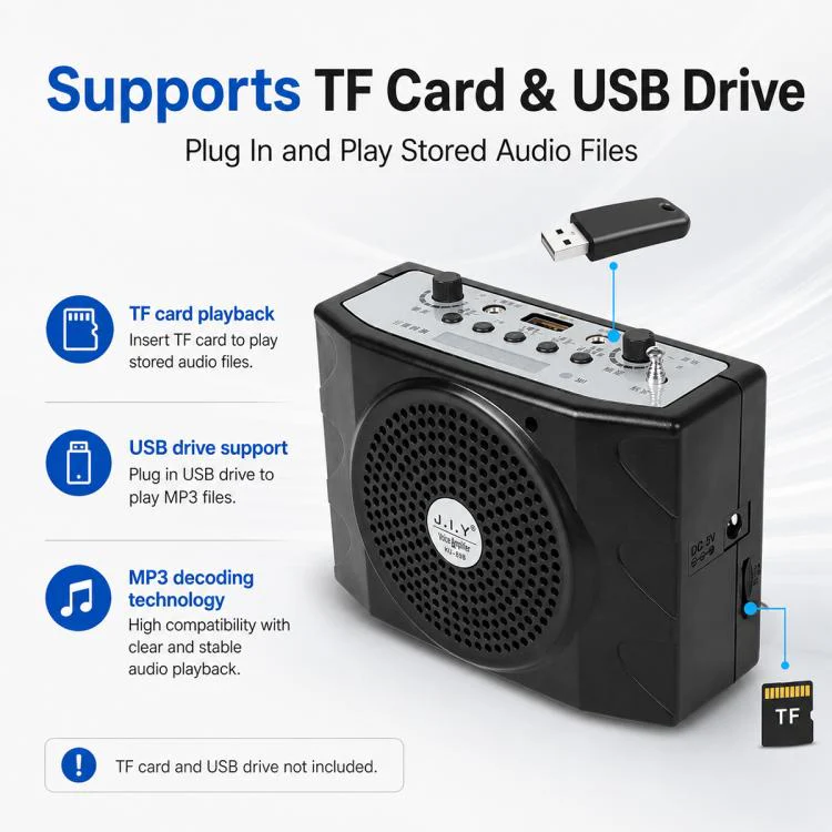 KU-898 Bluetooth Portable Microphone Teaching Voice Amplifier, Plug Type:EU Plug(Grey) - Image 9