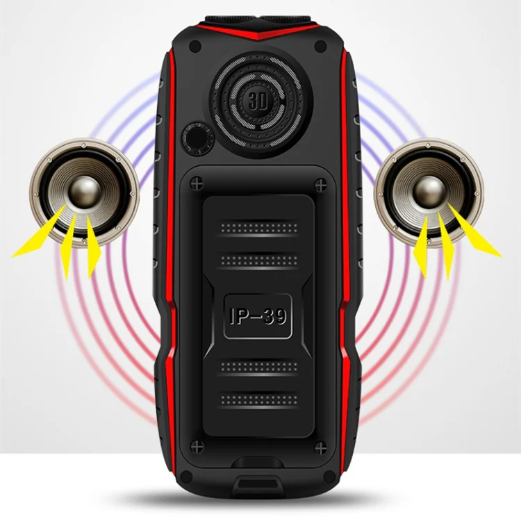 KUH T3 Rugged Phone, Dustproof Shockproof, MTK6261DA, 2400mAh Battery, 2.4 inch, Dual SIM(Black) - Image 4