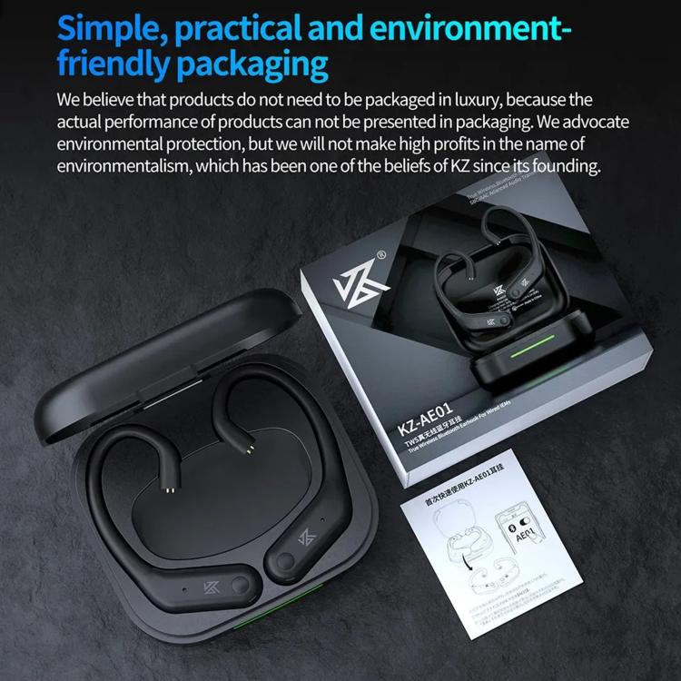 KZ AE01 HD Wireless Bluetooth 5.4 Gaming Earphones Ear Hooks - Image 14