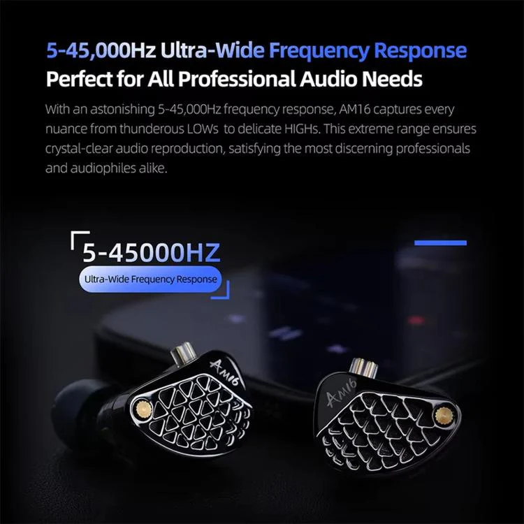 KZ-AM16 Dedicated Low-Frequency Drivers Music Gaming Hi-Fi 1.2m Wired Earphones, Spec: Bass Enhanced Standard 3.5mm - Image 4