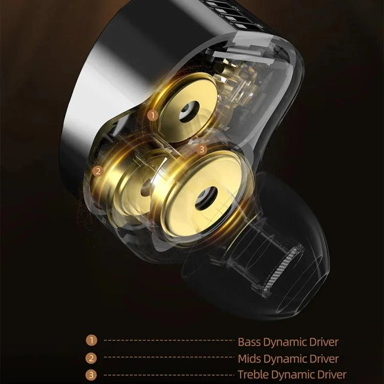 KZ Vader Pro Hifi Bass 6-Driver Dynamic Music In Ear 1.2m Wired Earphones, Spec: Bass Enhanced Standard - Image 7