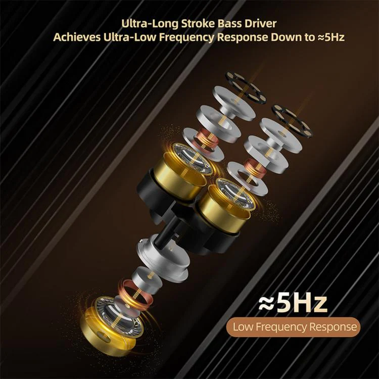 KZ Vader Pro Hifi Bass 6-Driver Dynamic Music In Ear 1.2m Wired Earphones, Spec: HM Curve With Mic - Image 4