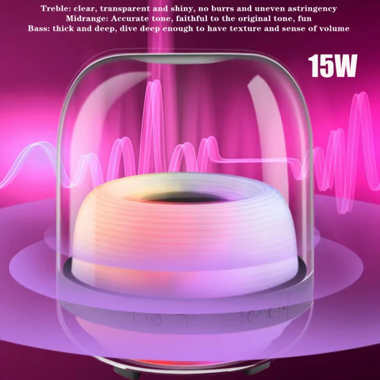 L20 15W Transparent Luminous 6D Stereo Wireless Bluetooth Speaker - Image 5
