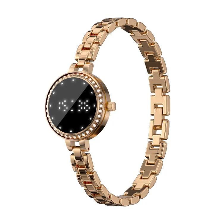 L6 Smart Watch Fashion Bracelet, Support Health Monitoring / Raise To Wake Screen(Rose Gold)