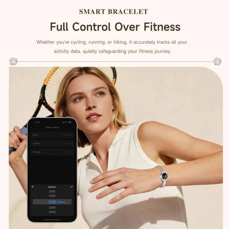 L6 Smart Watch Fashion Bracelet, Support Health Monitoring / Raise To Wake Screen(Rose Gold) - Image 11