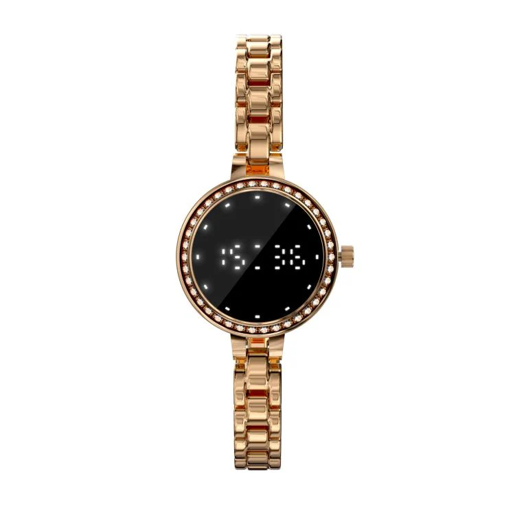 L6 Smart Watch Fashion Bracelet, Support Health Monitoring / Raise To Wake Screen(Rose Gold) - Image 3