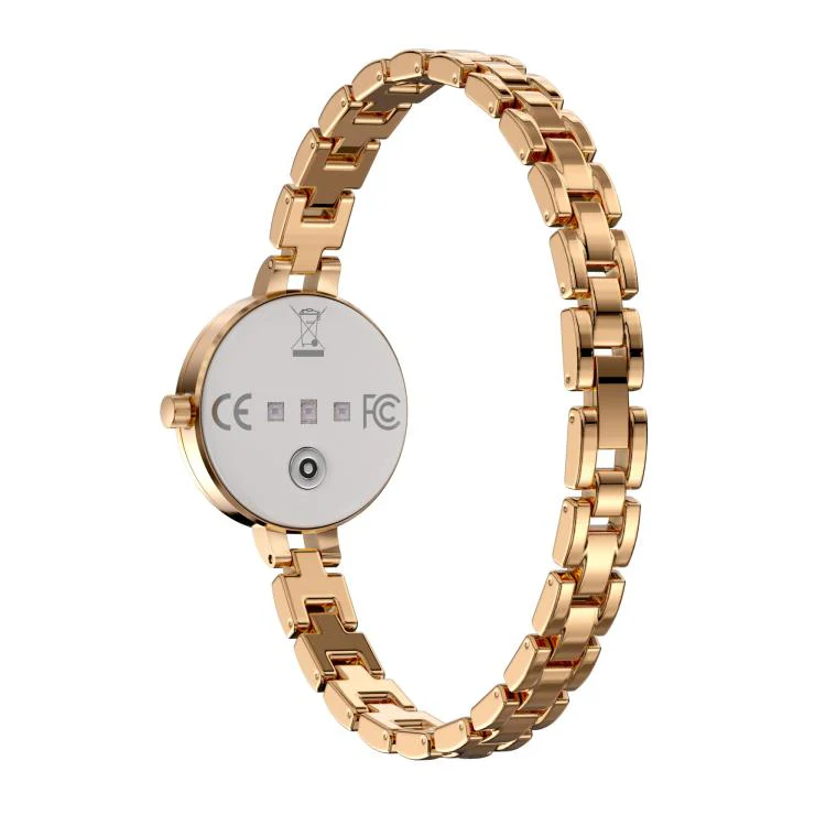 L6 Smart Watch Fashion Bracelet, Support Health Monitoring / Raise To Wake Screen(Rose Gold) - Image 4