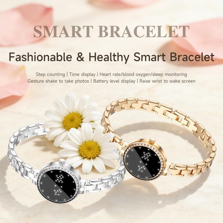 L6 Smart Watch Fashion Bracelet, Support Health Monitoring / Raise To Wake Screen(Rose Gold) - Image 5