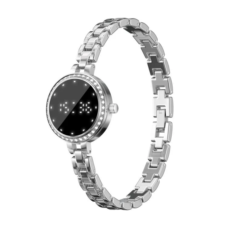 L6 Smart Watch Fashion Bracelet, Support Health Monitoring / Raise To Wake Screen(Silver)