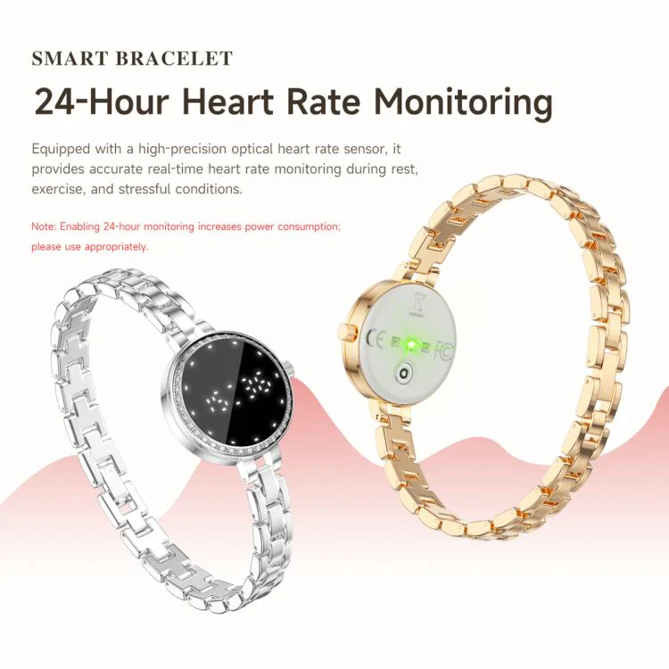 L6 Smart Watch Fashion Bracelet, Support Health Monitoring / Raise To Wake Screen(Silver) - Image 7