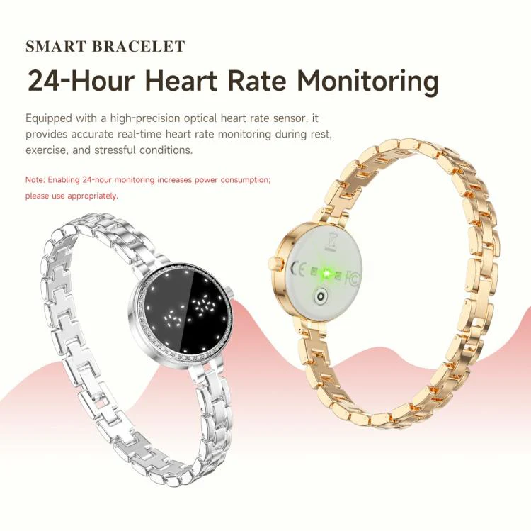 L6 Zinc Alloy Smart Bracelet Supports Call Reminder / Heart Rate / Sleep / Blood Oxygen / Pressure(金色) - Image 10