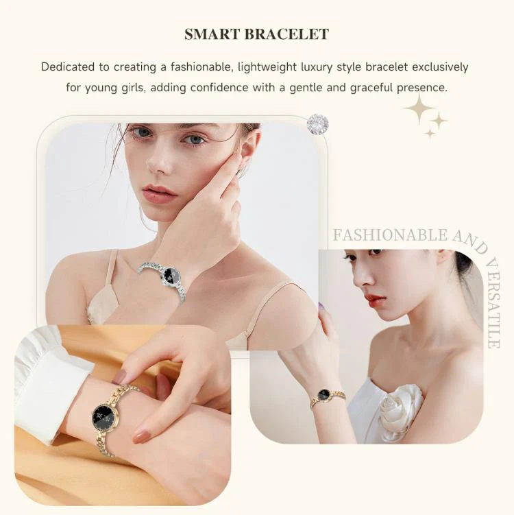 L6 Zinc Alloy Smart Bracelet Supports Call Reminder / Heart Rate / Sleep / Blood Oxygen / Pressure(金色) - Image 6
