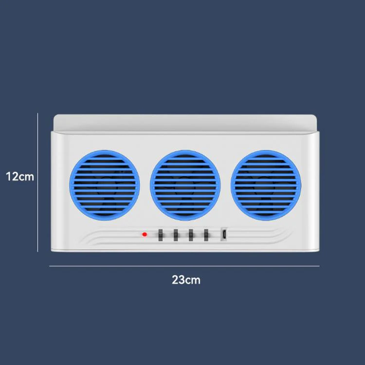 L6189 Solar Powered Car Exhaust Fan With Strobe Warning Light Interior Air Circulation Fan(White) - Image 11