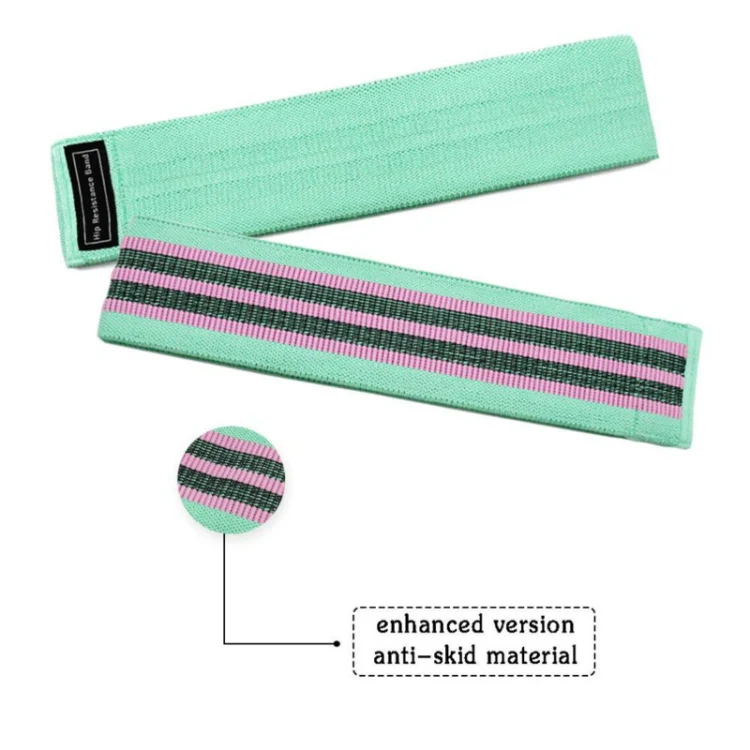 Lake Blue Weak Pull Polyester-cotton + Latex Yarn Loop Tension Band Yoga Resistance Band, Size: 76 x 8cm - Image 4