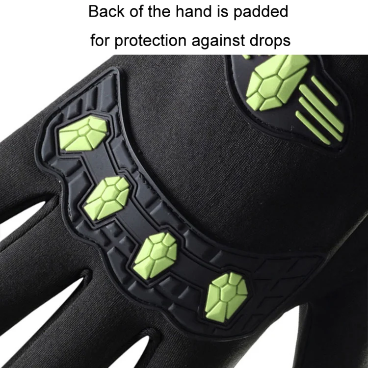 LANYIER Fall Winter Men Outdoor Motorcycle Gloves Riding Warm Windproof Anti-Slip Waterproof Touch Screen Gloves, Size: Average(Red) - Image 6