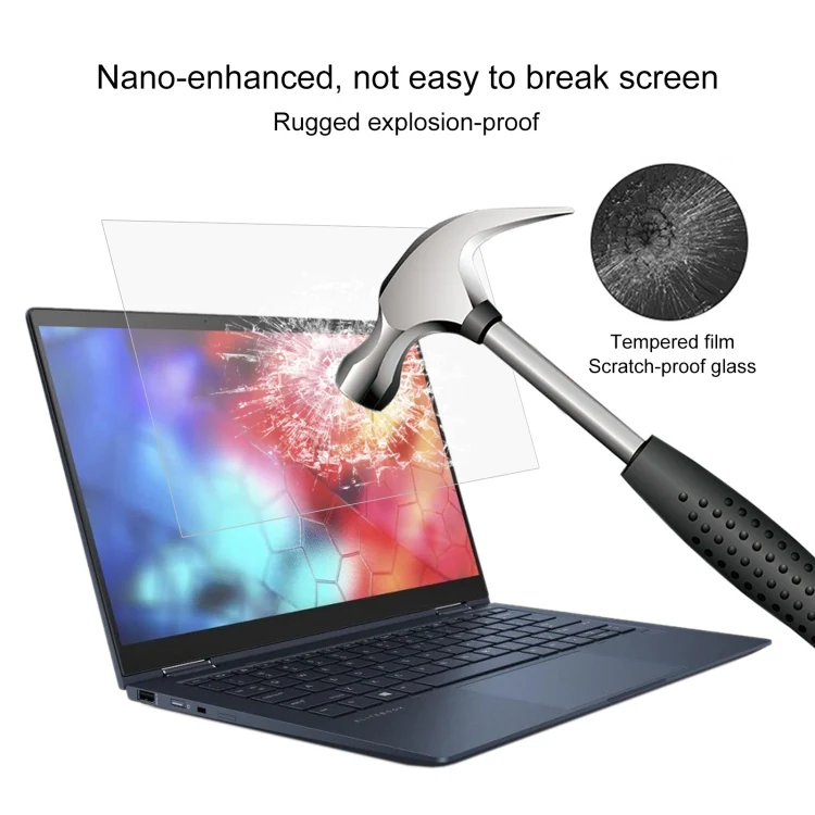Laptop Screen HD Tempered Glass Protective Film For HP Probook635 Areao G7 13.3 inch - Image 3