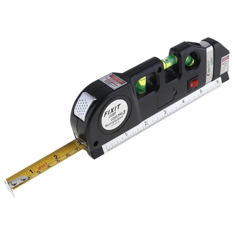Laser Level with Tape Measure Pro 3 (250cm), LV-03(Black) - Image 3