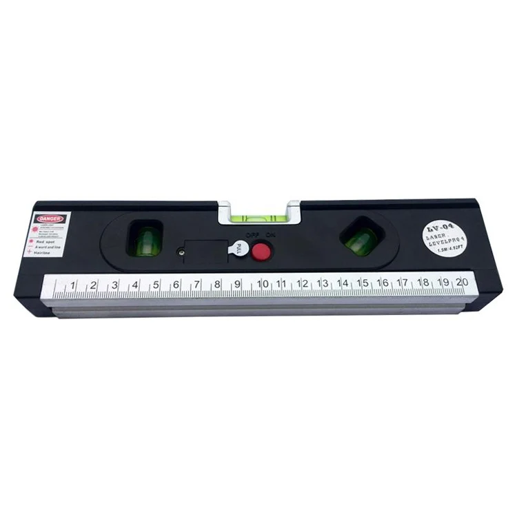Laser Level with Tape Measure Pro 4 (100cm) / Level Bubbles with LED Light, LV-04(Black) - Image 2