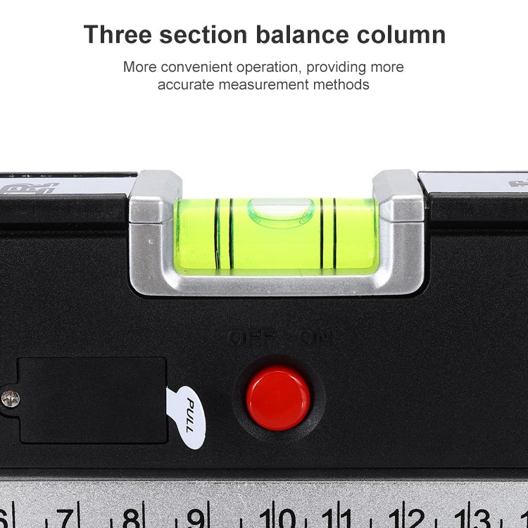 Laser Level with Tape Measure Pro 4 (100cm) / Level Bubbles with LED Light, LV-04(Black) - Image 6