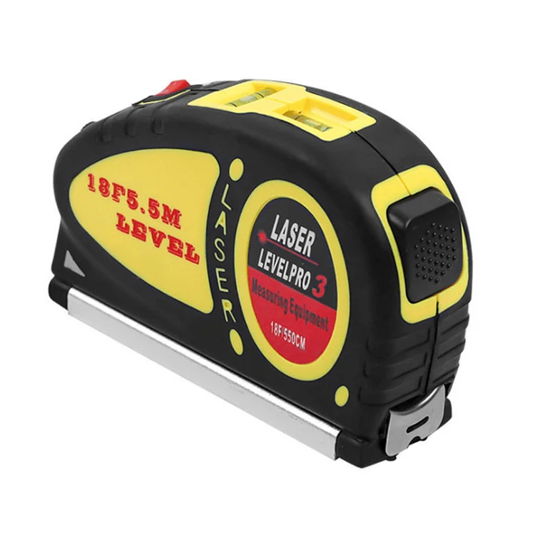 Laser Level with Tape Measure Pro (550cm), LV-05(Yellow) - Image 2