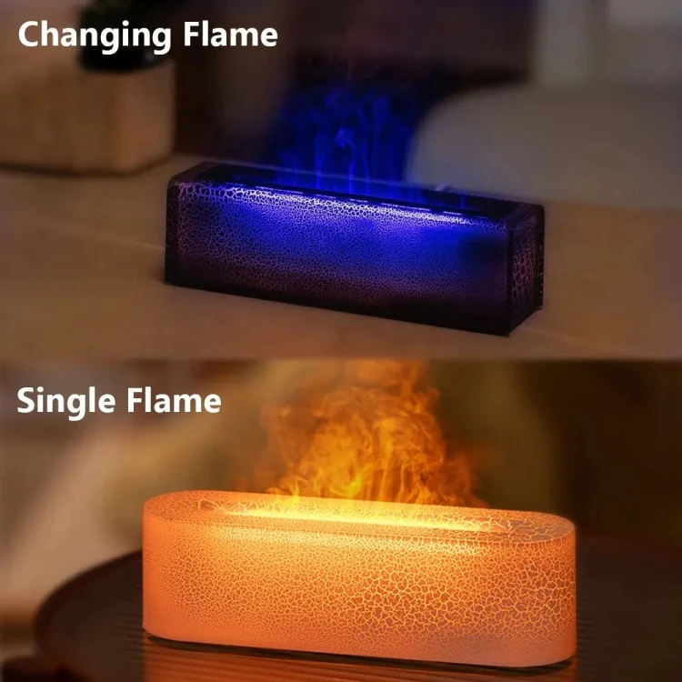 Lava Flame Aromatherapy Machine Air Atomizing Humidifier With Colorful Light, Model: DQ709 PRO Black - Image 5