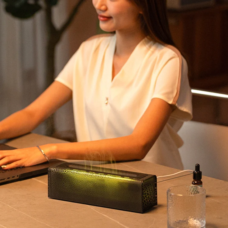 Lava Flame Aromatherapy Machine Air Atomizing Humidifier With Colorful Light, Model: DQ709 PRO Black - Image 7