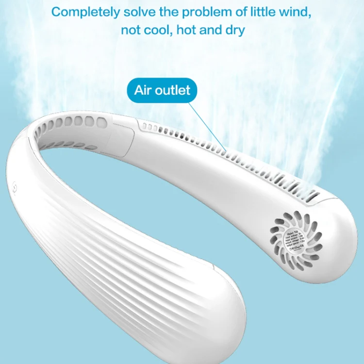 Lazy Hanging Neck Fan Bladeless Silent Sports Fan,Model: T36 Black 3000 mAh - Image 3