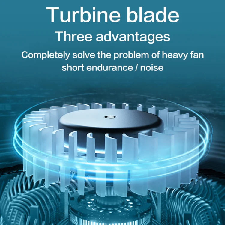 Lazy Hanging Neck Fan Bladeless Silent Sports Fan,Model: T36 Black 3000 mAh - Image 6